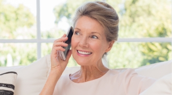 Woman talking on her phone